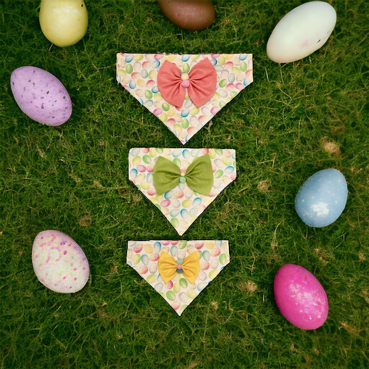 Colourful Egg print Easter bandana